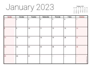 2023 Calendar Template | Free Word and Excel Templates